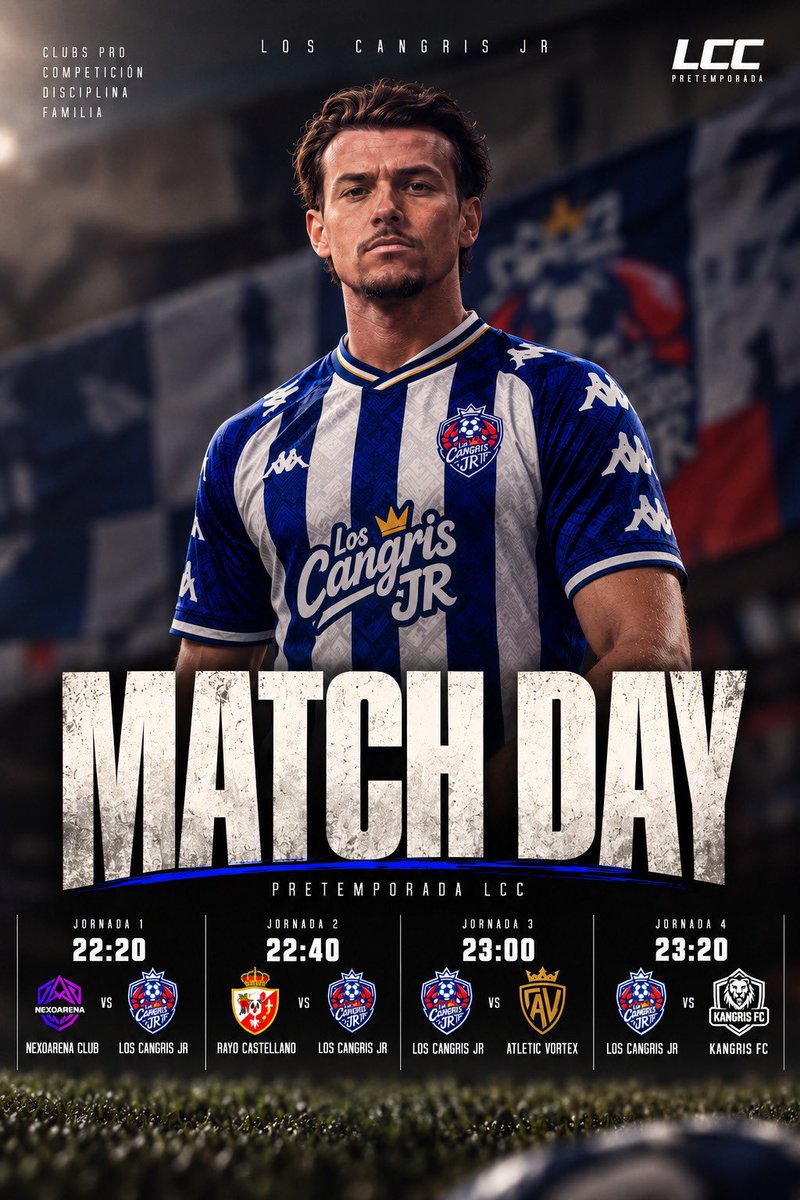 TwCJRClubesPro's tweet photo. MATCH DAY🚨

Arrancamos la pretemporada de LCC/AFJ afrontándolo de la mejor manera posible. Confianza en este equipo. #TWCJR https://t.co/LmTkm8xoYM