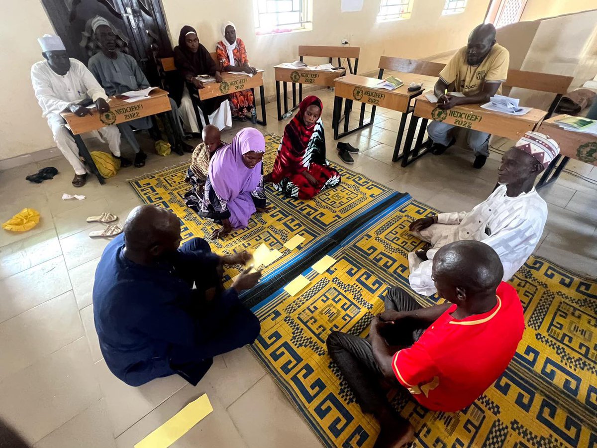 GSF_Nigeria's tweet photo. Teachers are at the heart of every learning journey. In crisis-affected communities, they help children stay engaged, rebuild confidence and continue learning.
Through @NRC_Norway #MYRP project, GSF trained formal & non-formal teachers in Gwoza, Borno
#EducationCannotWait #ECW https://t.co/3aUAM1rFc2