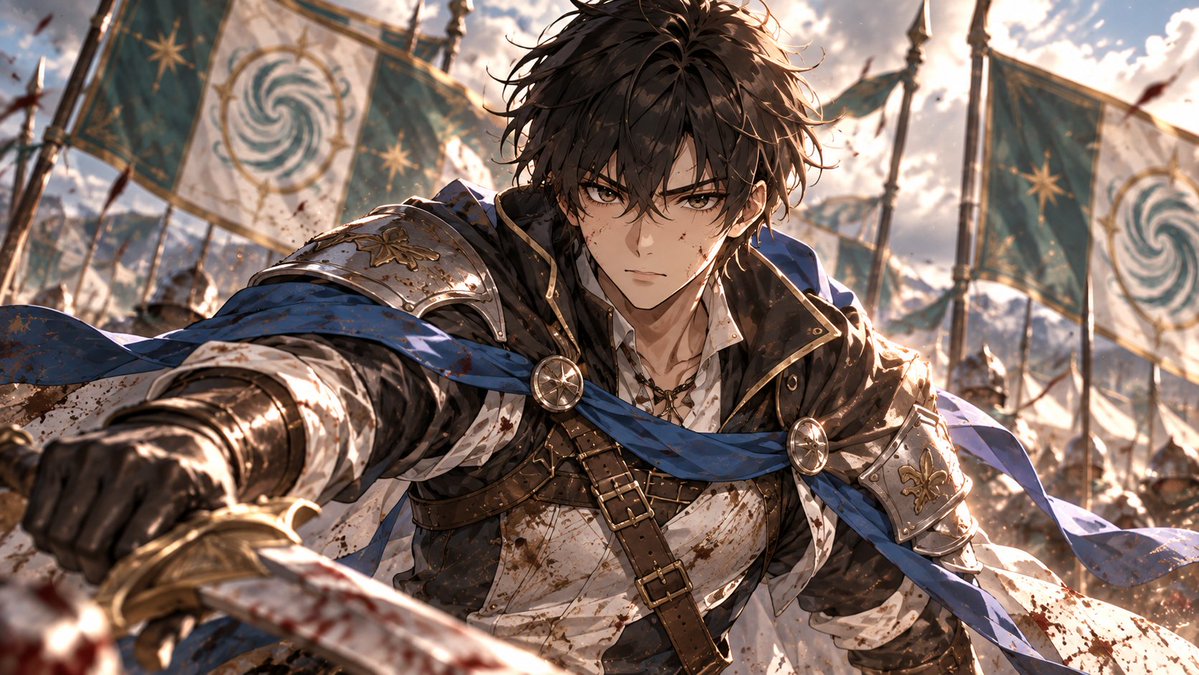 vIxQgIclyaZmg8q's tweet photo. 『アーネム戦記』本日更新します。

愛している。
だからこそ――戦場では、斬る。

アムルの闘いも佳境に入ります。

https://t.co/m1xmaUgdCT

https://t.co/YTJb5CmVqk…

#Web小説
#AIart️️️️️️️️️️️️️️️️️️️️️️️️️️️️️️️️️️️️️️️️️️️️️️️️️️️
#AIイラスト
#小説家さんとつながりたい