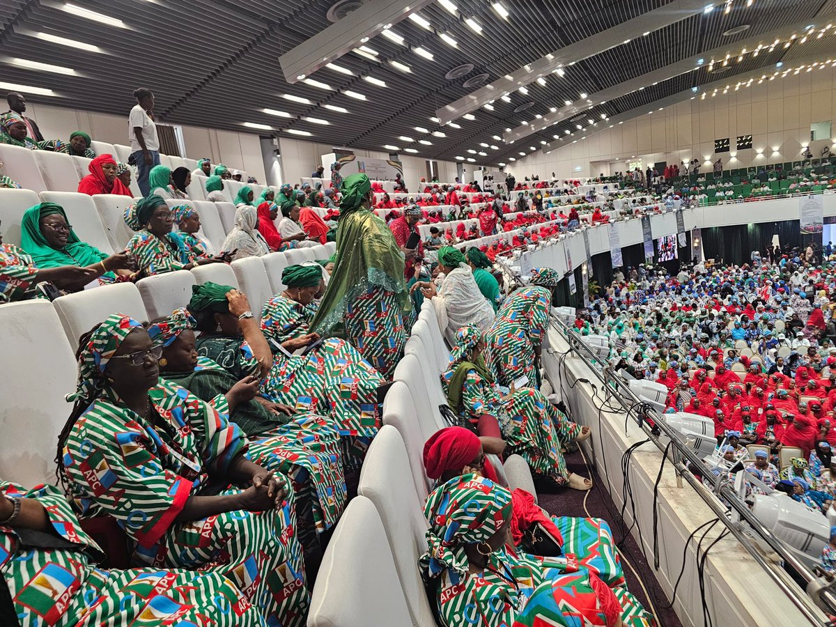 Commyhot1's tweet photo. See how full the BATICC is! 🔥

When women show up in their numbers, you know the conversation is serious. Women are ready! 🇳🇬
#APCWomenStakeholdersSummit #TinubuShettima2027 #RenewedAgenda
#APCWomen 
@SenRemiTinubu @ImmaculateIman @OfficialAPCNg @nentawe1 @aonanuga1956 @KukoyiBusola