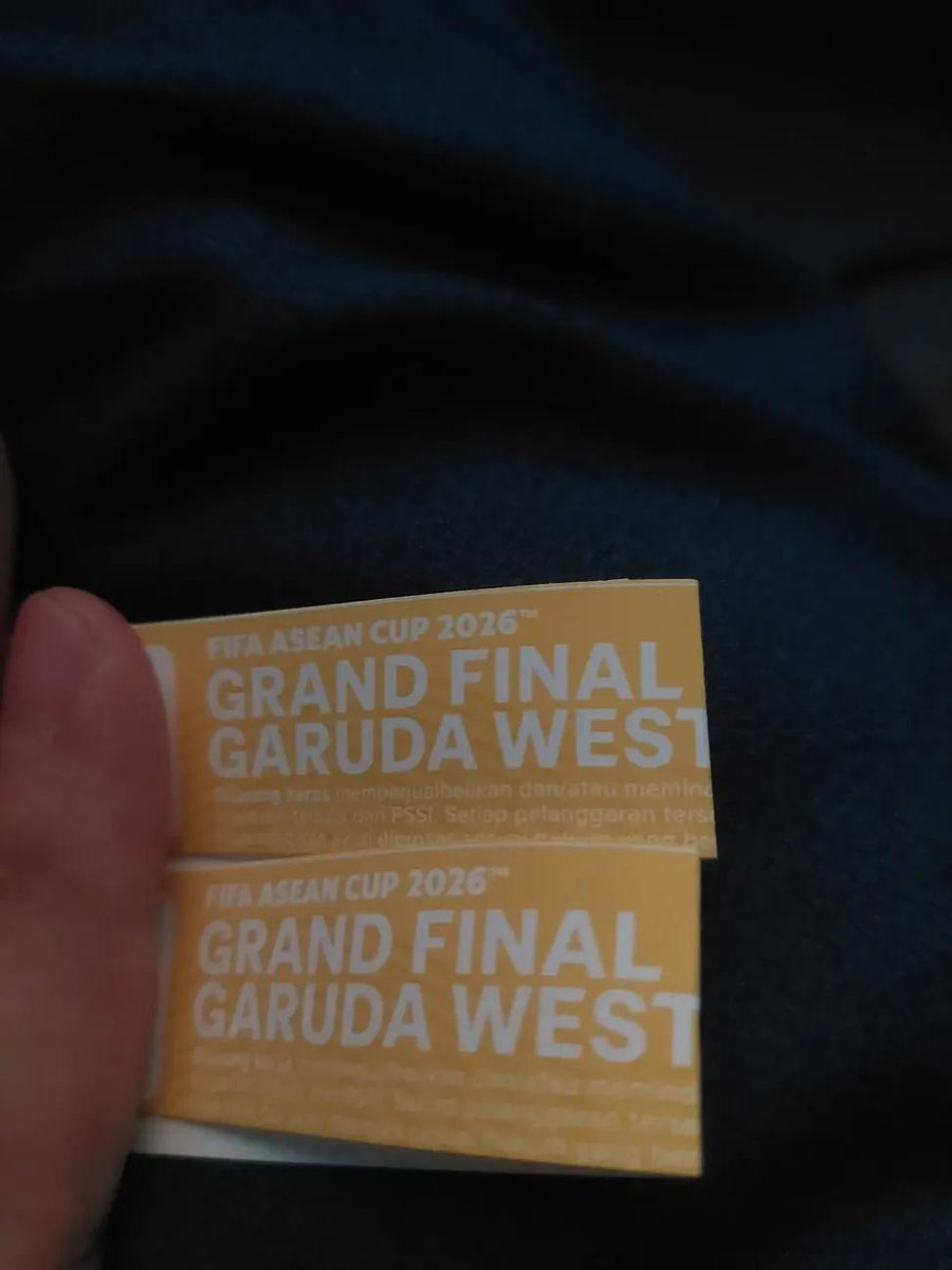 fzacuy's tweet photo. wts dijual tiket timnas garuda vs thailand final game asian cup

✅Garuda Upper (5 Tix) 250k/Tix
✅Garuda West (4 Tix) 625k/Tix
✅Premium East (3 Tix) 1.025k/Tix

Gosendddd DARI BENHIL
TF GARUDA ID AVAIL

#zonajajan #zonauang https://t.co/btoDKkz89u