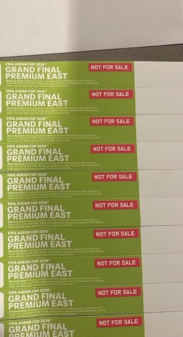 fzacuy's tweet photo. wts dijual tiket timnas garuda vs thailand final game asian cup

✅Garuda Upper (5 Tix) 250k/Tix
✅Garuda West (4 Tix) 625k/Tix
✅Premium East (3 Tix) 1.025k/Tix

Gosendddd DARI BENHIL
TF GARUDA ID AVAIL

#zonajajan #zonauang https://t.co/btoDKkz89u