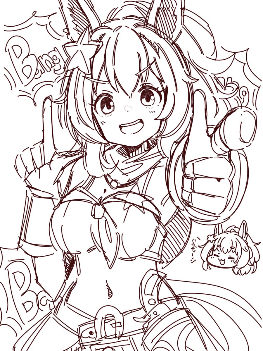 rakugakiRAID's tweet photo. サッと描いたタイキちゃそラフ https://t.co/ONV9X1vX1d