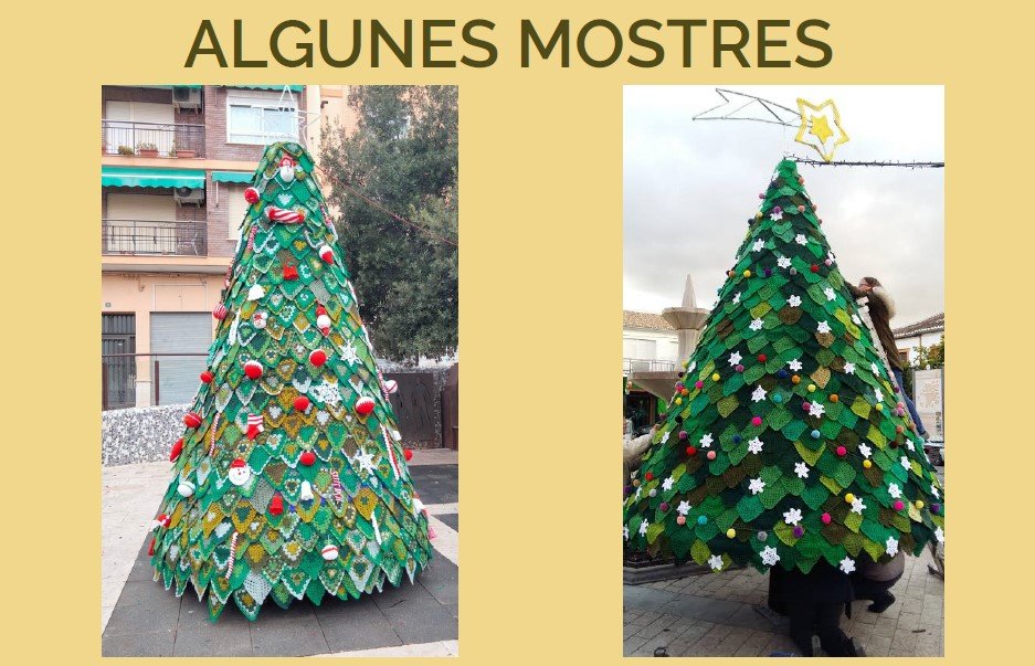 AjElBruc's tweet photo. 📢 Un grup de veïnes tenen una proposta🌲🧶 un arbre de Nadal fet entre totes amb ganxet

🪡 A Cal Rial trobareu la mostra, les indicacions i el fil que podeu necessitar. Podeu teixir des de casa o compartint estones amb veïnes i veïns 

#Participació

https://t.co/2Uml7XDkI6 https://t.co/xioU07JJJl