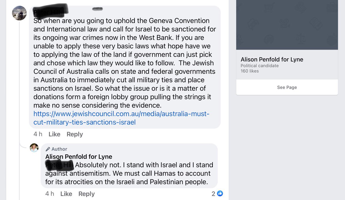 stuartmceacharn's tweet photo. @JJKALE2 @libliars My local Nationals MP is a zionist. Only the Greens align with me. https://t.co/OvhVdSppwB
