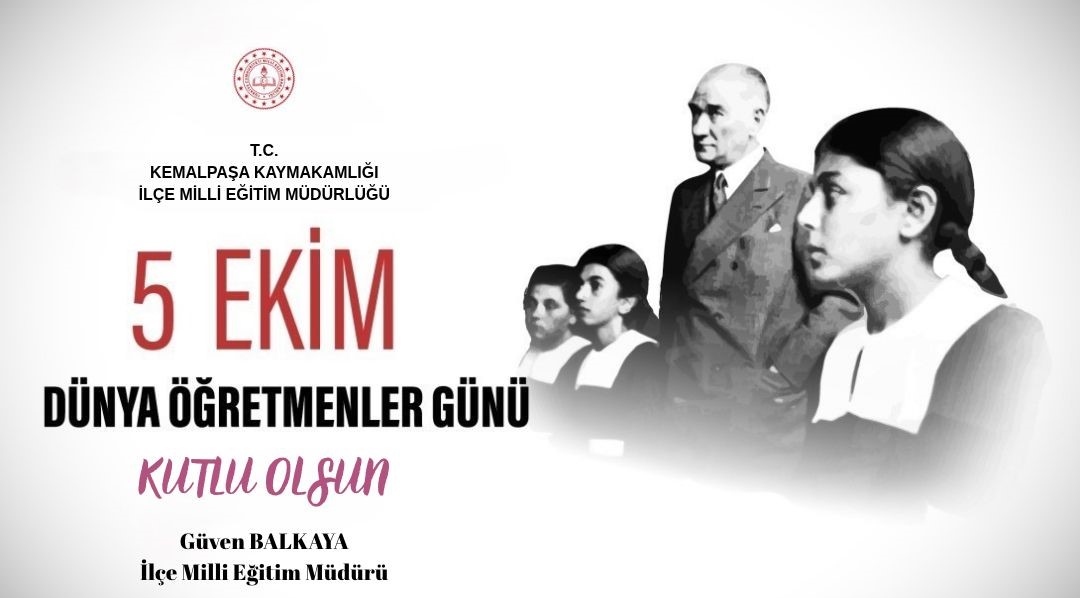 Kemalpasailce's tweet photo. İlçe Milli Eğitim Müdürümüz Sn. Güven BALKAYA'nın "5 Ekim Dünya Öğretmenler Günü" Mesajı

İlçe Milli Eğitim Müdürlüğü Resmi Sayfası: https://t.co/2BaZWat6Tq https://t.co/ACKLNgad0h