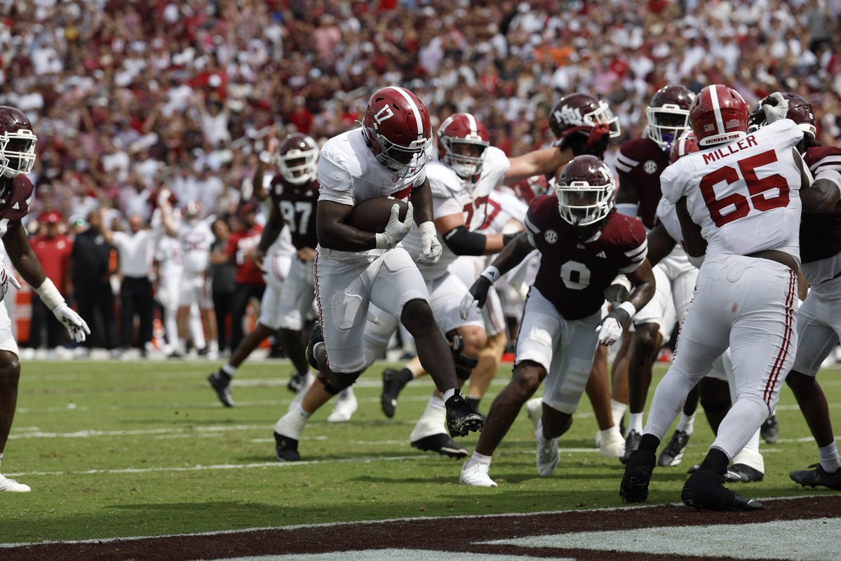 RyanCFowler's tweet photo. Alabama’s offense is setting the pace nationally.

The Crimson Tide leads the country in scoring against Power 4 opponents:

1. Alabama — 50.0 PPG
2. UCLA — 44.8 PPG
3. Georgia — 41.3 PPG
4. Oklahoma State — 40.0 PPG
5. Miami — 39.7 PPG

Alabama has scored 26 touchdowns and six field goals against Power 4 competition. No team in college football has scored more touchdowns against Power 4 opponents.

This offense continues to get better each week.

#RollTide