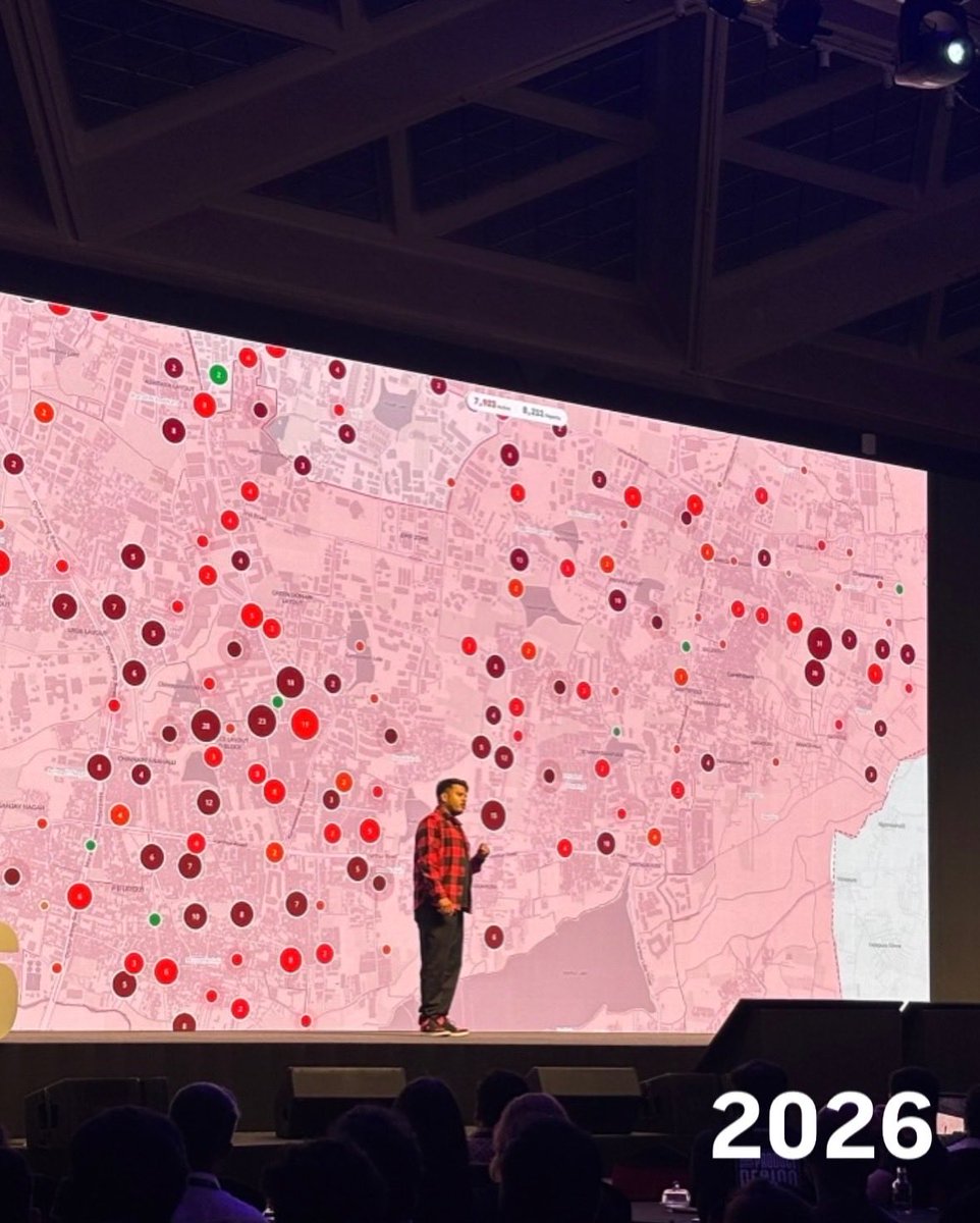realmojojojo_'s tweet photo. Last year I attended DesignUp. This year I spoke at it.
One year. No engineering background. No team. ₹3,000. One weekend.
8,000+ garbage reports across all 369 wards of Bengaluru, mapped to the exact official responsible.
It happened because I stopped walking past something. https://t.co/C9sAwxLF5D