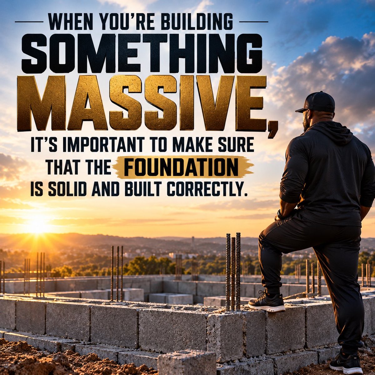 LeonardWeaver's tweet photo. Good Morning!!!!! What are you Building? #SolidFoundation #TrustTheProcess #BuiltNotBought #BuiltToLast #KeepBuilding #StayTheCourse #OneStepAtATime #FaithOverFear #KeepYourHeadUp #PurposeDriven #GrowthTakesTime #DoItRight #MondayMotivation #CoachWeaver #OneMinuteWithCoachWeaver https://t.co/vCitUiHBsY