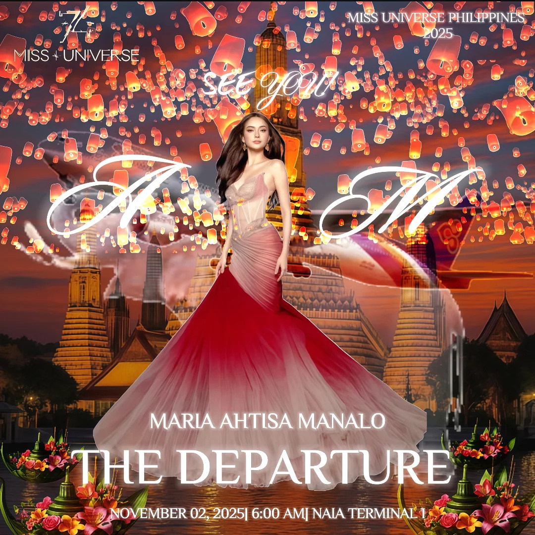 ja09silva's tweet photo. Ma. Ahtisa Manalo is ready for departure on November 2, 2025. See you there, Ahtistahins! https://t.co/M8OyWLvjS2