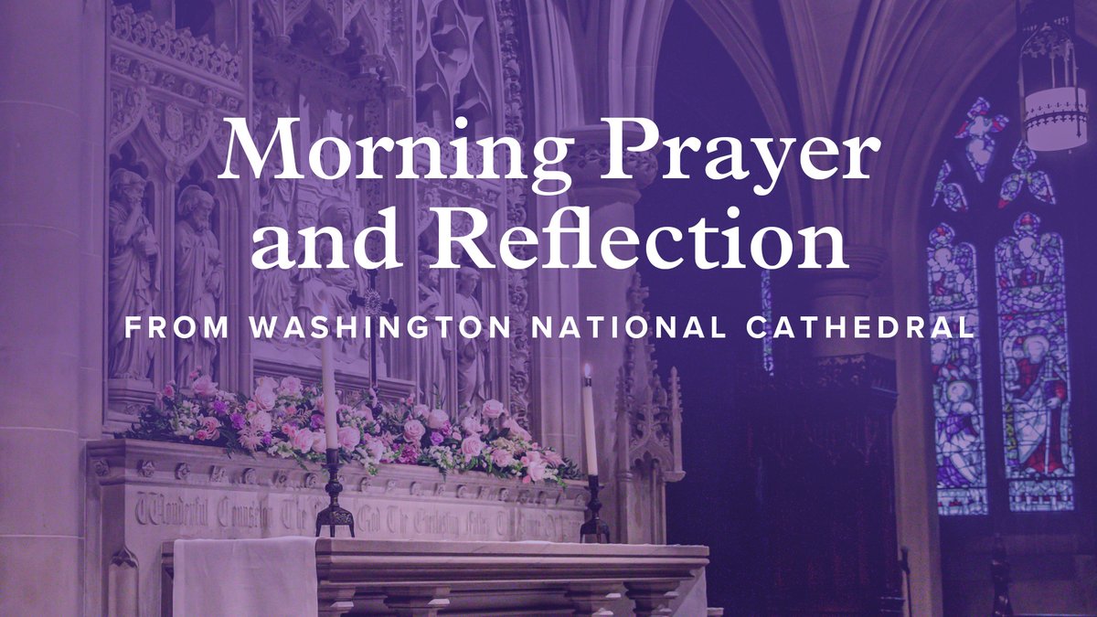 WNCathedral's tweet photo. Join The Rev. Canon Rosemarie L. Duncan for this prayer and reflection of Luke 10:25-37, calling us to see clearly, stop willingly, and love extravagantly, even when it costs us our comfort. #nationalcathedral #morningprayer

https://t.co/ulLcAiCHR2 https://t.co/OTdGQgQcil