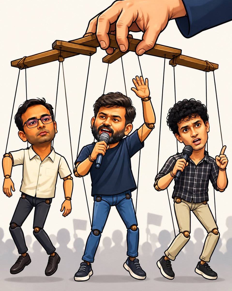 yourslovinggod's tweet photo. The Worst Katputli Show!  The invisible(?) hand to be cut! #congress # https://t.co/rgHkZaxz8Q