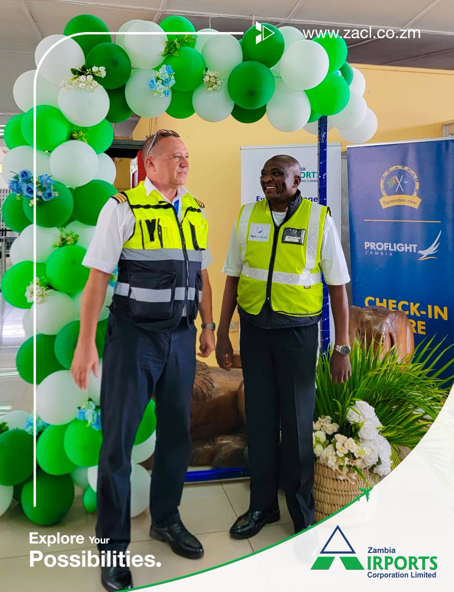 ZambiaAirports's tweet photo. #TeamZACL has a little something to brighten your day at Mfuwe International Airport! โจ
If youโre passing through Mfuwe, stop by our Customer Service Week stand, pick up a treat and enjoy a little something on us.
#GatewayToPossibilities #KeepFlying #TheExtraMile https://t.co/OkcHNdlptr