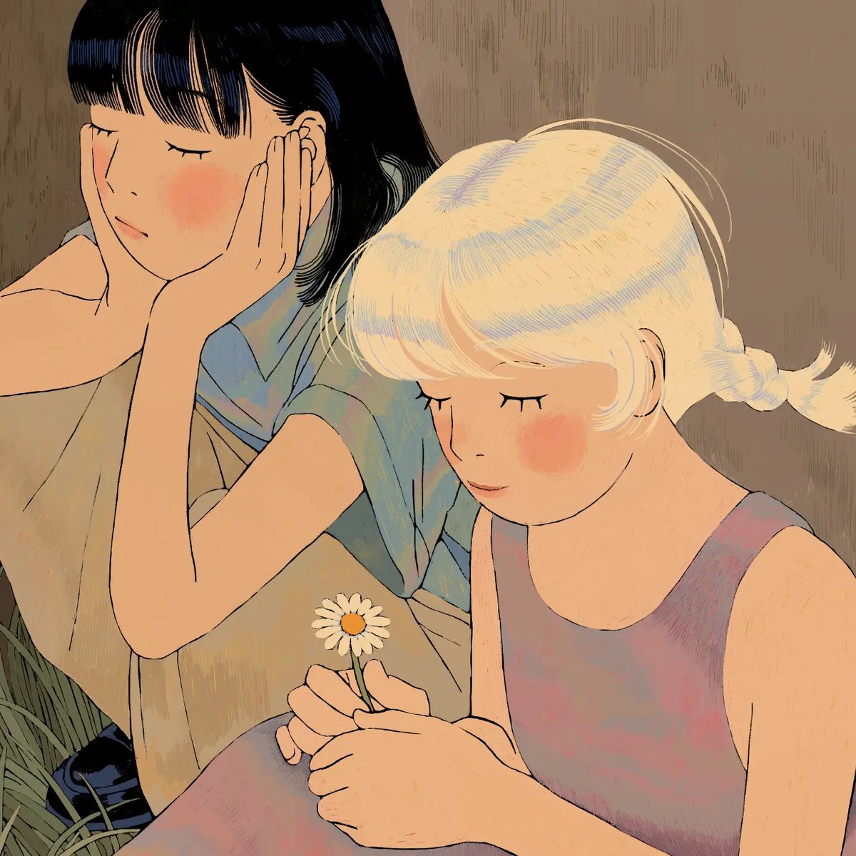 _Meloku's tweet photo. I love Camille Broutin’s illustrations for YON so much. I really need an artbook! https://t.co/dyoeuI3SHT