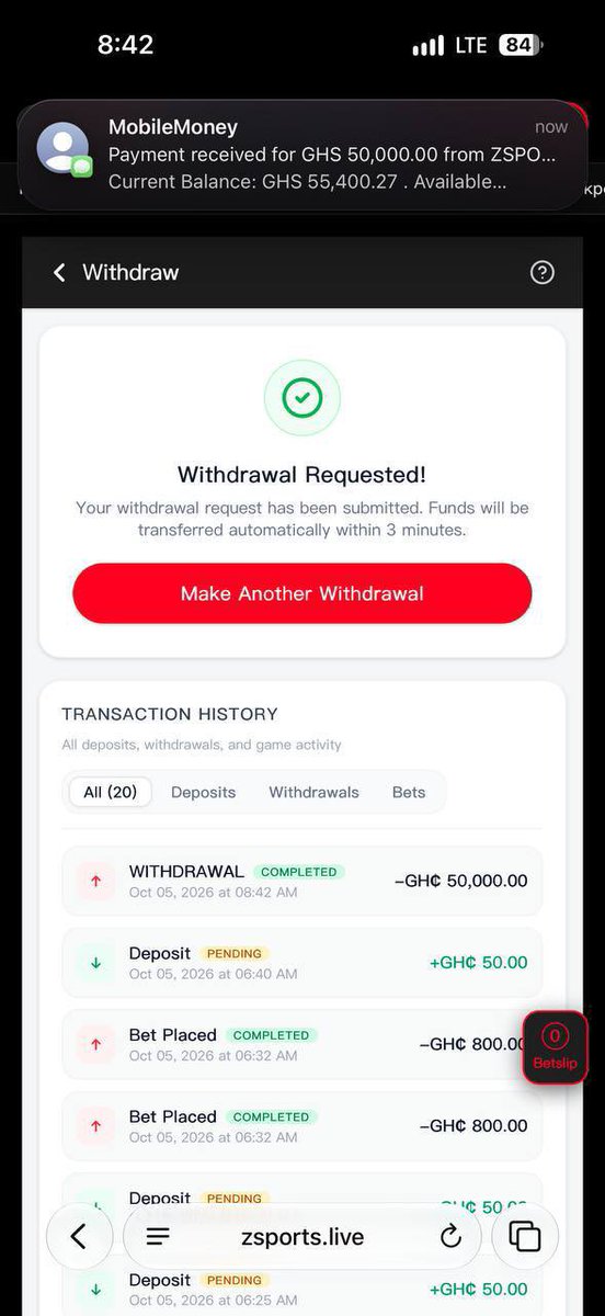 DAILYFIXEDhwbf's tweet photo. Verified withdrawal of *¢50,000*  just now from my account 😂😂😂😂🔥🔥

Next time don’t stake 😂. 

Create an account and wait for todays games . https://t.co/cxYkFnXwsP