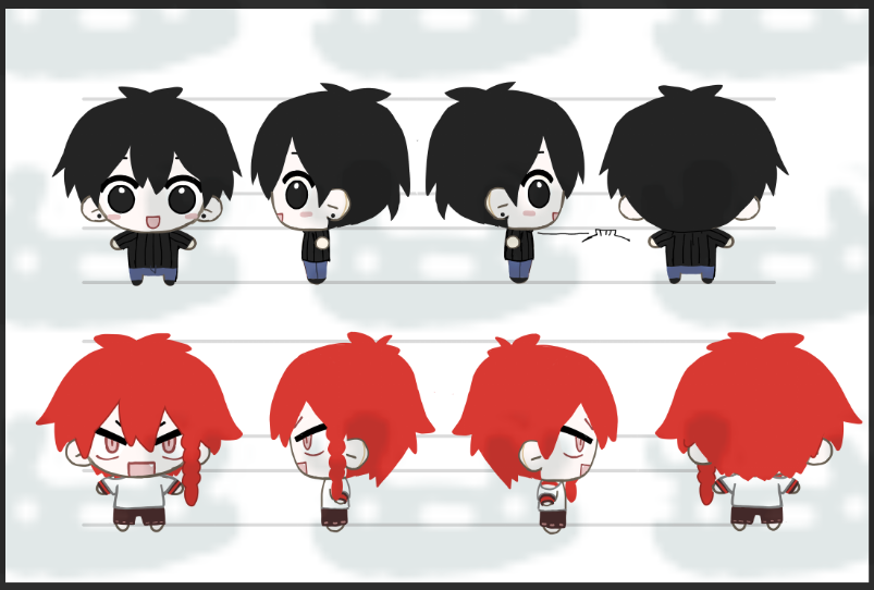 maduzu's tweet photo. 色々やってるんだけど進捗が出せなくて……
とりあえずぬいぐるみの3面図は出来たから依頼出してくる　もし行けるなら服着脱式(か最低取り外せる)にするぜ https://t.co/91VHZNwYce