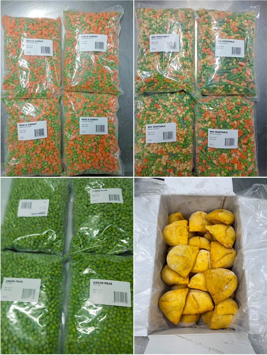 APEDADOC's tweet photo. Empowering FPOs, Expanding Global Markets

APEDA facilitates the export of 24 MT of frozen food products from Haryana to Canada, opening another avenue for Indian FPOs to participate in global value chains.

The shipment by Aterna Foods Producer Company Limited, from APEDA supported unit, includes green peas, mixed vegetables, sweet corn, peas & carrots, samosas and more.

Strengthening market linkages. Supporting farmer-led exports. Expanding India’s global food footprint.

@DoC_GoI
@PIB_India

#DoC_GoI #APEDA #FrozenFoodExport #Export #FPOs #FarmerExports