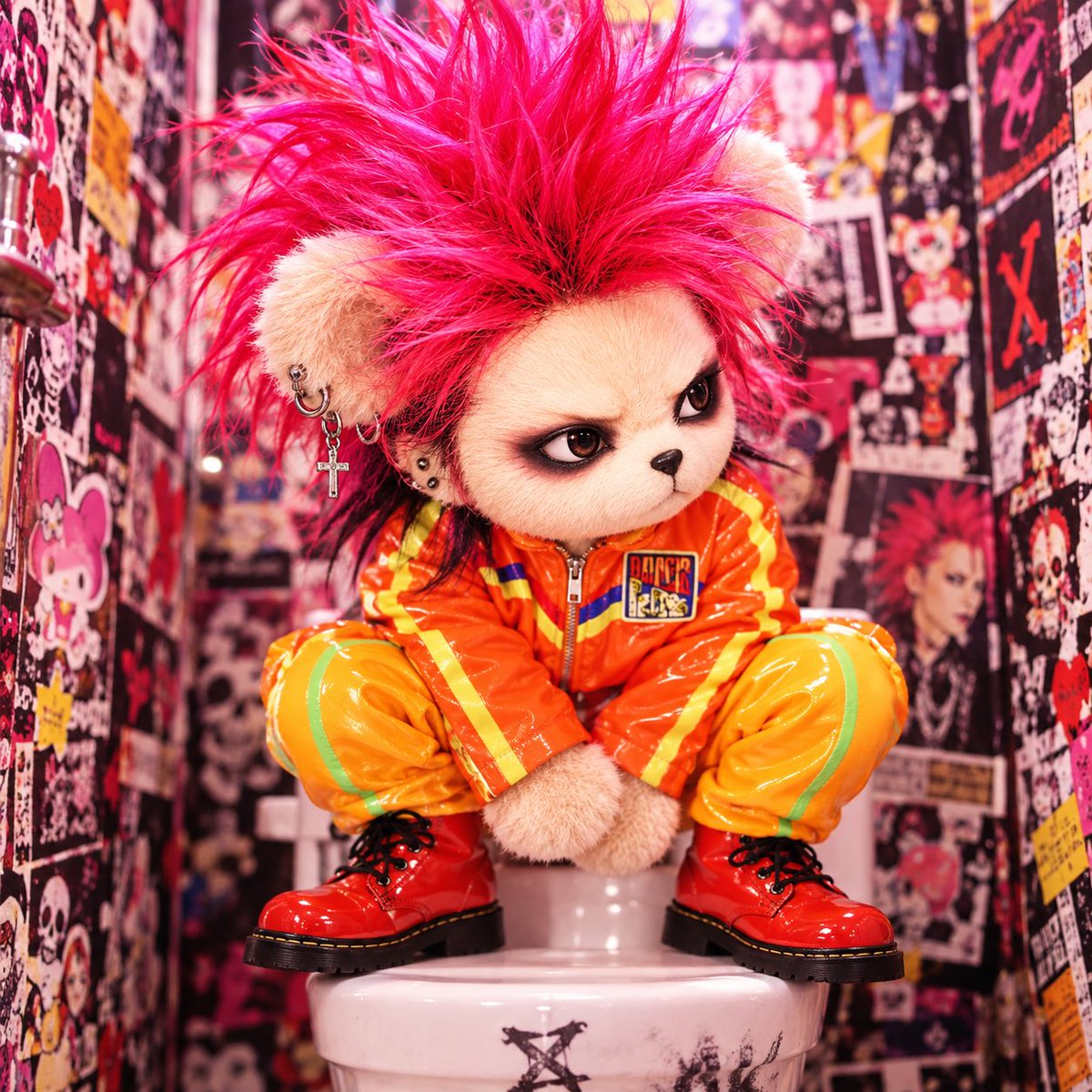 hide722yu's tweet photo. hideをイメージした、くま🧸ちゃん(*´罒`*)

 #hide
 #くま
 #画像どうぞ https://t.co/MStUzUpQMy