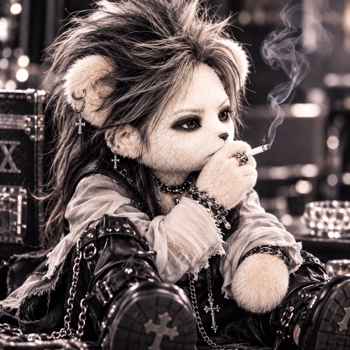 hide722yu's tweet photo. hideをイメージした、くま🧸ちゃん(*´罒`*)

 #hide
 #くま
 #画像どうぞ https://t.co/MStUzUpQMy