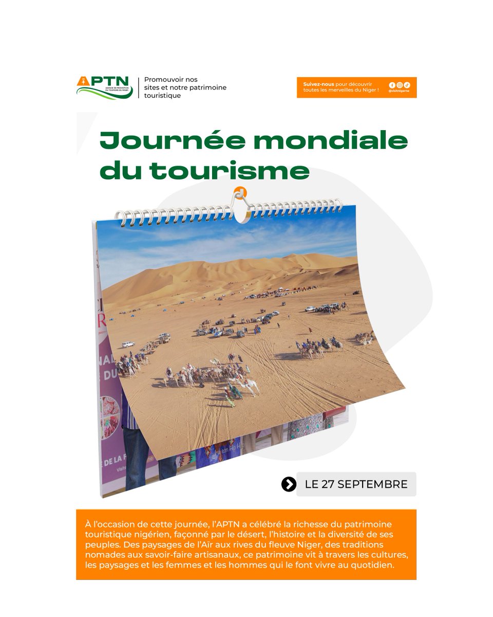 visitnigerne's tweet photo. Un mois riche en rendez-vous qui contribuent à faire vivre, valoriser et rayonner le patrimoine touristique et culturel du Niger.

Parcourez les temps forts de l’actualité. 👇 3/3 https://t.co/CFzwvIVk4x