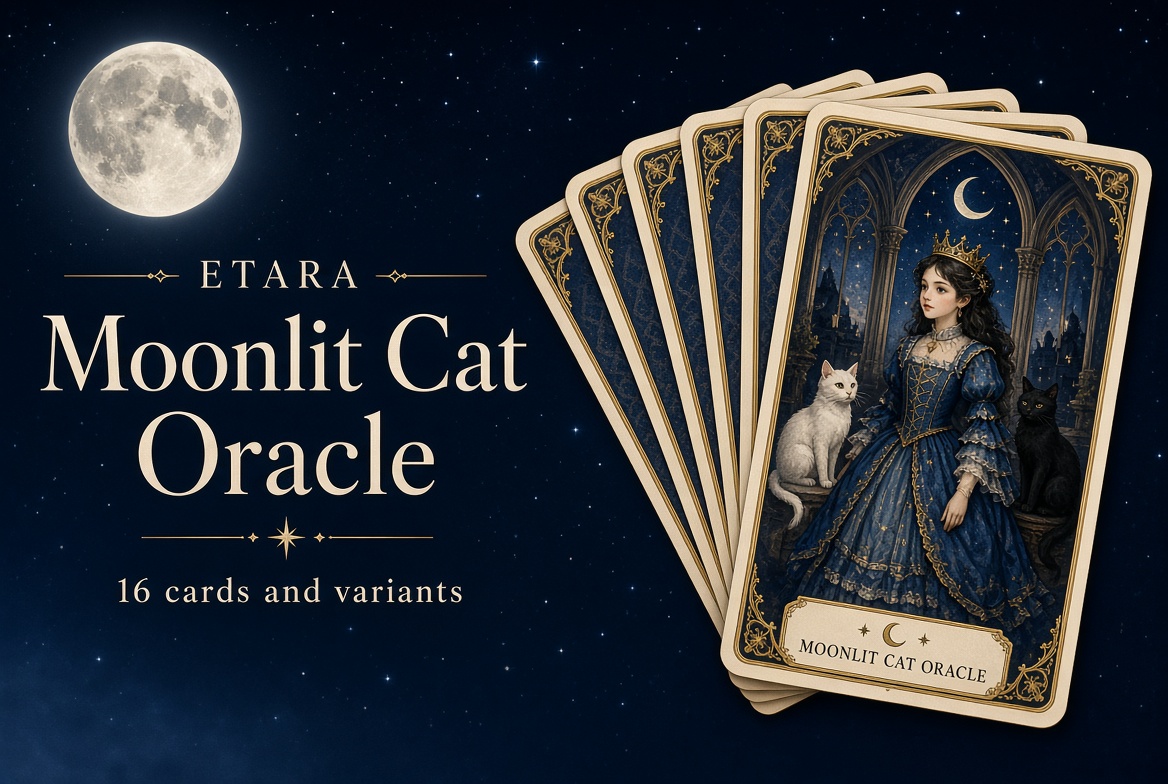 meahauart's tweet photo. I’m so excited to finally share my latest creation with you all
🔮 ETARA Moonlit #CatlLife Oracle — Now Available! 🌙✨
This collection features 16 deeply mystical card scenes filled with gothic arched windows, glowing crescent moons, beautiful girls in blue dresses, and mysterious black and white cats.
To give you total creative freedom, the pack includes 31 high-resolution files in total (2880 × 4704 px, 300 DPI). You will get clean PNGs with transparent backgrounds to drop onto any canvas, alongside ready-to-print JPEGs with both light and dark ground options. Perfect for designing your own tarot/oracle decks, mystical junk journals, posters, and dark fantasy book covers!
https://t.co/HPvzwIqXRK
#illustration #artㅤㅤㅤㅤ