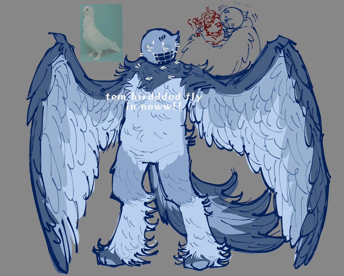 ST4RL1GHTSGUTZZ's tweet photo. Have my design slop, harpy dove bluudud #c00lkidd #bluukidd #bluudud https://t.co/wsr7RHWw40