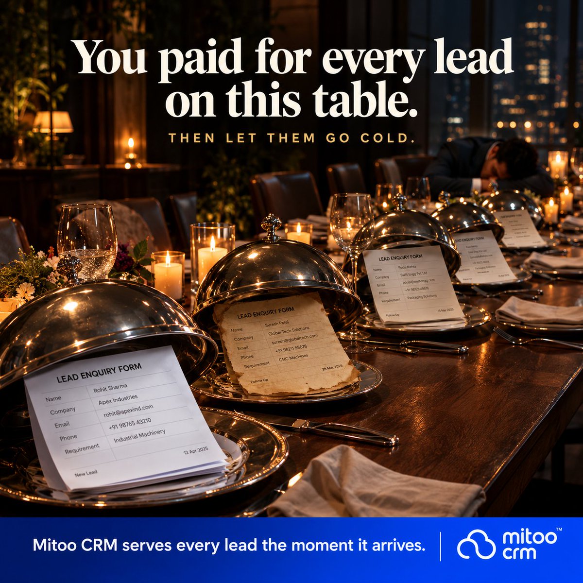 MitoCRM's tweet photo. You paid for every lead on this table. Then let them go cold.

Mitoo CRM serves every lead the moment it arrives.

🔗 https://t.co/ILb84RXJWI

#CRM #LeadManagement https://t.co/06iV2LQxT4