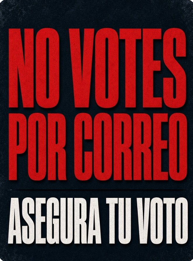 JuanCarlosAyra1's tweet photo. No te la juegues....tu voto vale demasiado en estas elecciones... https://t.co/3XYDh1INJ4