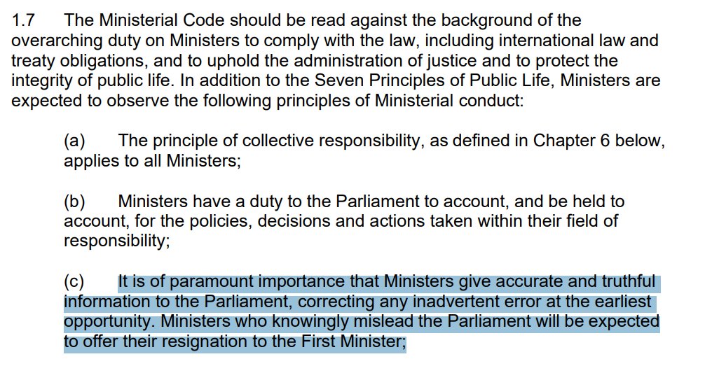 ChrisMusson's tweet photo. On Thurs at Holyrood, John Swinney made this false statement amid the triple-lock row: "We're now going to lose our pensions"

Asked today if he'd misled parliament, he tells @craigpaton27: "I've got nothing to explain to parliament about this issue"

Here's his ministerial code: https://t.co/C8bpyCTrG5