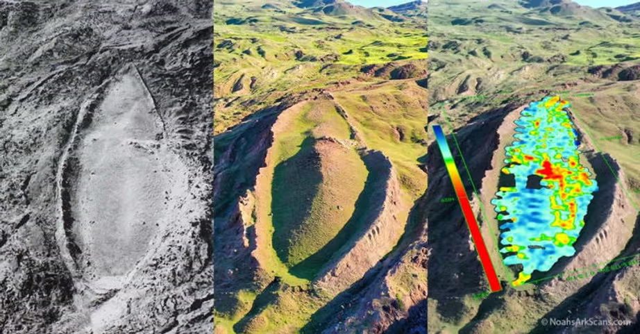 MichaelButtonX's tweet photo. Something weird is happening in Turkey.

For decades, people have claimed this enormous boat-shaped formation near Mount Ararat could actually be the remains of Noah’s Ark.

Most scientists dismissed it as a natural geological formation.

But recently, researchers scanned beneath it. And they say they detected strange linear and angular features underground.

Now, that does not mean they found a buried ship. Radar can pick up completely natural geological structures.

But this is where it gets interesting.

In 2026, an officially authorised research project involving Turkish academics and with the approval of the Turkish government began investigating the site.

And they've now drilled into it.

Physical samples have been taken from beneath the formation and sent for analysis.

If they find ordinary rock and sediment, this could finally settle the mystery.

But if they find ancient worked timber, artificial material, or evidence that those underground structures really are man-made...

Then we have a much bigger question.

Because even though that wouldn't prove this is Noah's Ark, it would mean something is buried underneath it. 

And that could change history

The results should be published later this year - keep an eye out