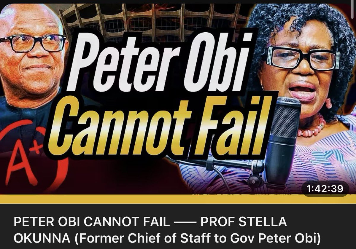 Uptownoflagos's tweet photo. This was an explosive brand new interview by Peter Obi’s Commissioner and Chief of Staff, Prof Stella Okunna 🔥🔥🔥

Team “Where are his commissioners?” should head to YOUTUBE and Watch. 📌 https://t.co/jaj116EYTA