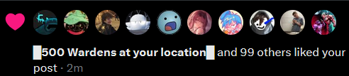 RJTHshenanigans's tweet photo. THERES HOW MANY WARDENS AT MY LOCATION??? https://t.co/02Pk2DJ8cy