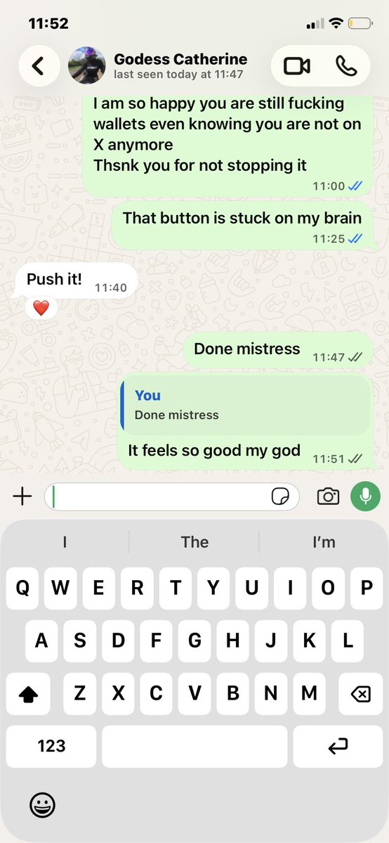 FindomAddict696's tweet photo. Mistress Catherine is still teaching me about Findom
Itv really feels so good pressing that little send button https://t.co/SaTI0HxyB9