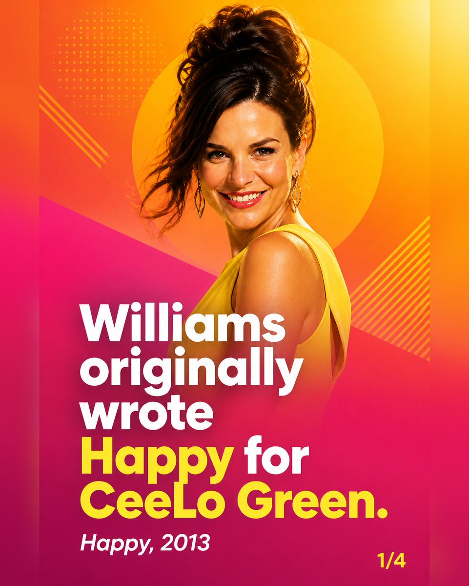 Bright_Hours's tweet photo. Williams originally wrote Happy for CeeLo Green.

Happy - Pharrell Williams, 2013

#Happy #PharrellWilliams #Pop #2013 #Sunshine https://t.co/vVHythlMfX