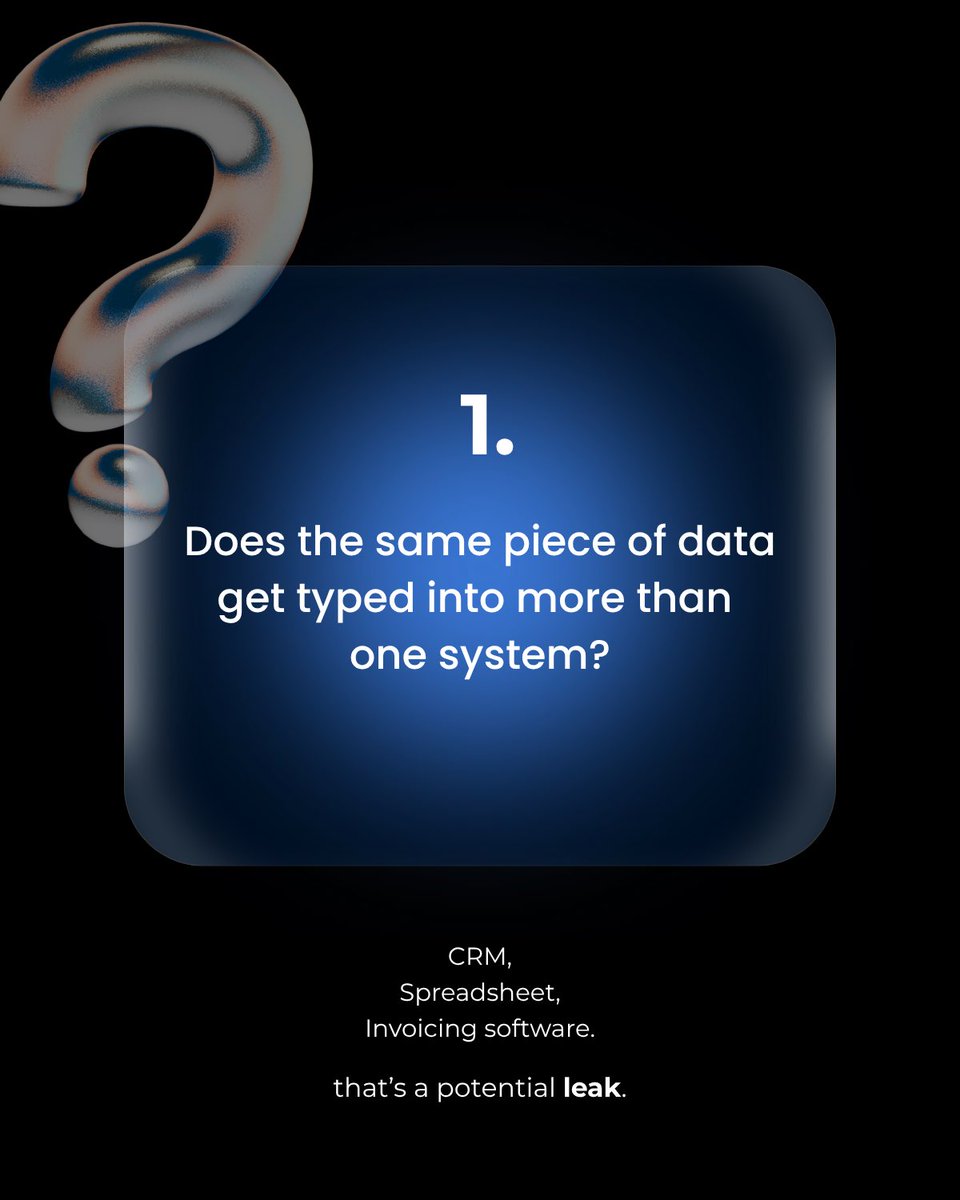 AntiLinearTech's tweet photo. How many of these hit too close to home?

Data typed twice. Answers that take a phone call. A system that only runs with experienced people.

None of that is bad luck. It's a business running on workarounds instead of a system. https://t.co/UNEfB99wP4