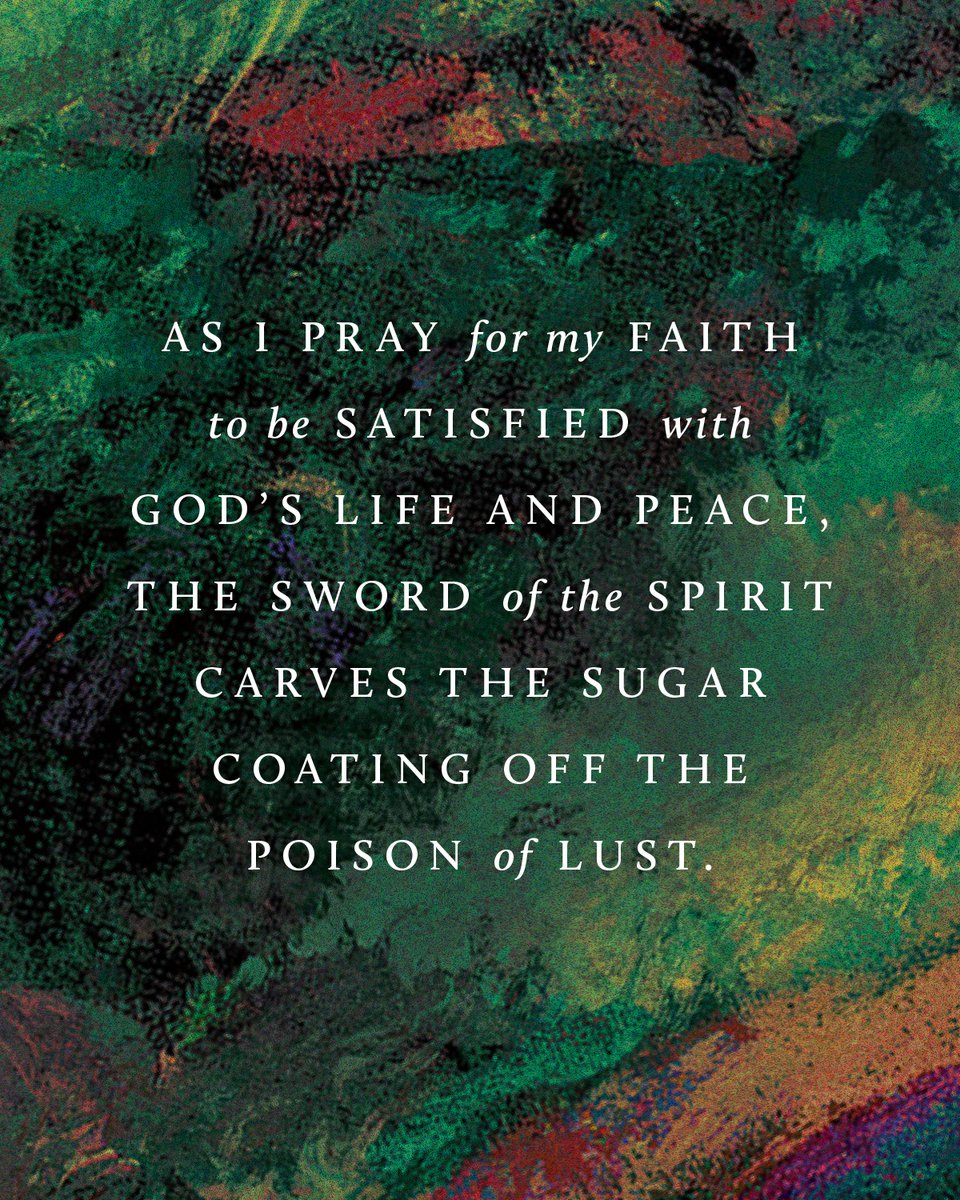 desiringGod's tweet photo. Sin makes promises it can’t keep.

Lust says, “This will make you happier.”

Faith says, “God will.”

The fight against sin is a fight to believe God’s promises more than sin’s. And because of what Jesus has already done, we can trust what he promises to do.

God is better. And faith believes it.

Read ‘Future Grace’ by John Piper to learn how to fight lust.

https://t.co/vGDcoiruFa
