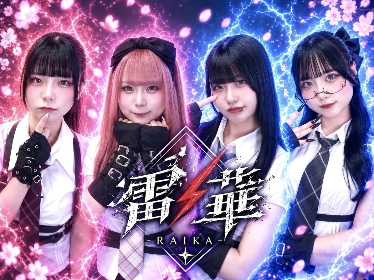 _RAIKA_official's tweet photo. 可愛いだけでは終われない。
かっこいいだけでも足りない。

アイドルとして培った”華”と、
何度も立ち上がってきた”雷”のような覚悟。

その両方を武器に、
激しいロックサウンドへすべての感情をぶつける。

歌うのは成功者の物語ではない。

何度倒れても、立ち上がる者たちの物語。

誰かの「もう無理かもしれない」を、
「もう一回やってみよう」に変えるために。

雷華は、
傷だらけでも前へ進み続ける。

 『雷鳴のように叫び、華のように咲き誇る。』

#大阪 #ロック #アイドル #新グループ