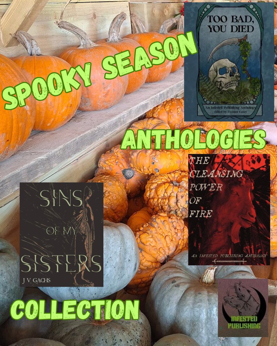 InfestedPub's tweet photo. RAT REMINDER - All our titles are available as guilt free ebook downloads from our website. They're also available where you usually buy your books.
Thanks for supporting indy this spooky season 🐁🎃🐀
#halloween https://t.co/D11mnkNYR0