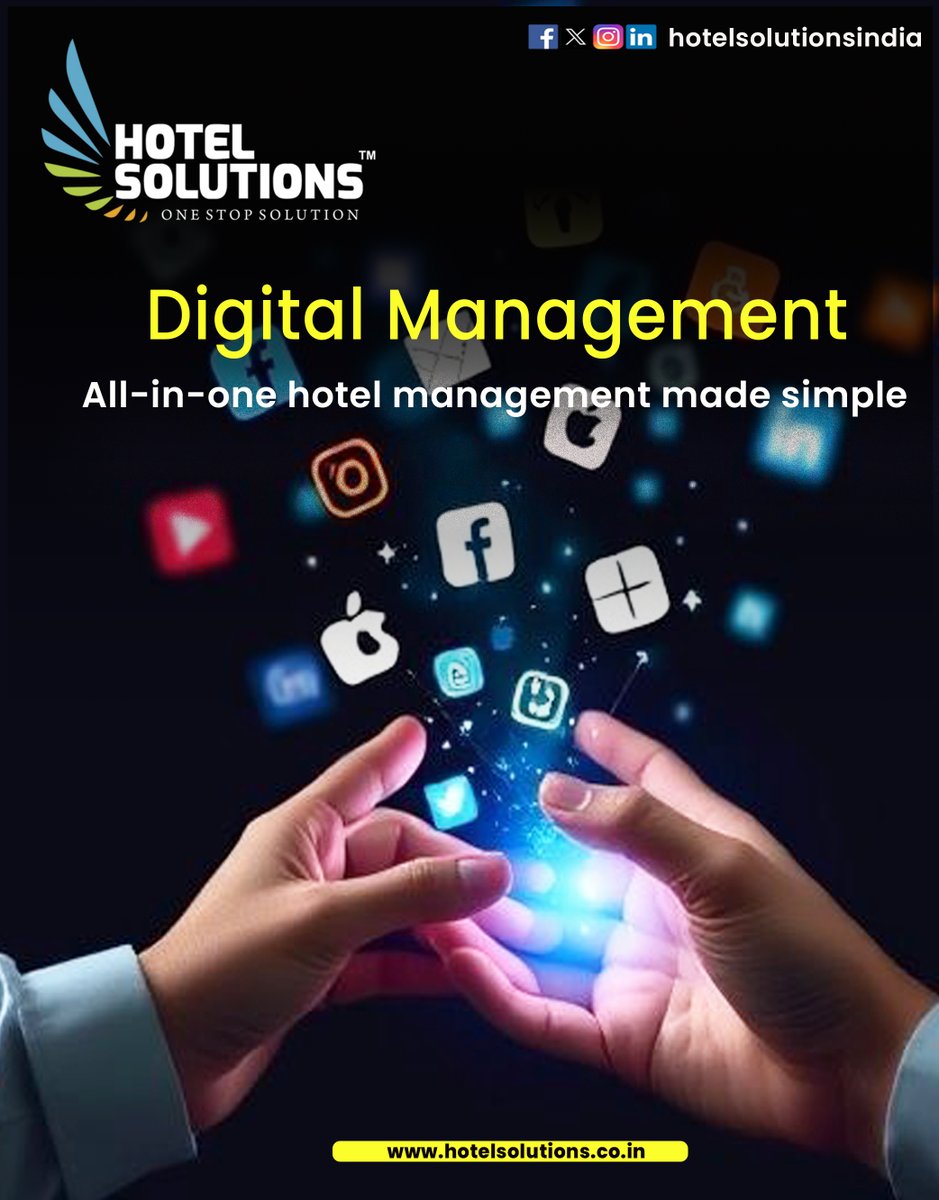 hotelsolutionsi's tweet photo. Smart systems for smooth operations. Digital management solutions that simplify workflows and strengthen hotel performance.
.
#DigitalManagement #HotelTechnology #SmartHospitality #HotelSolutions #OperationalEfficiency https://t.co/xZKxdQGVFO