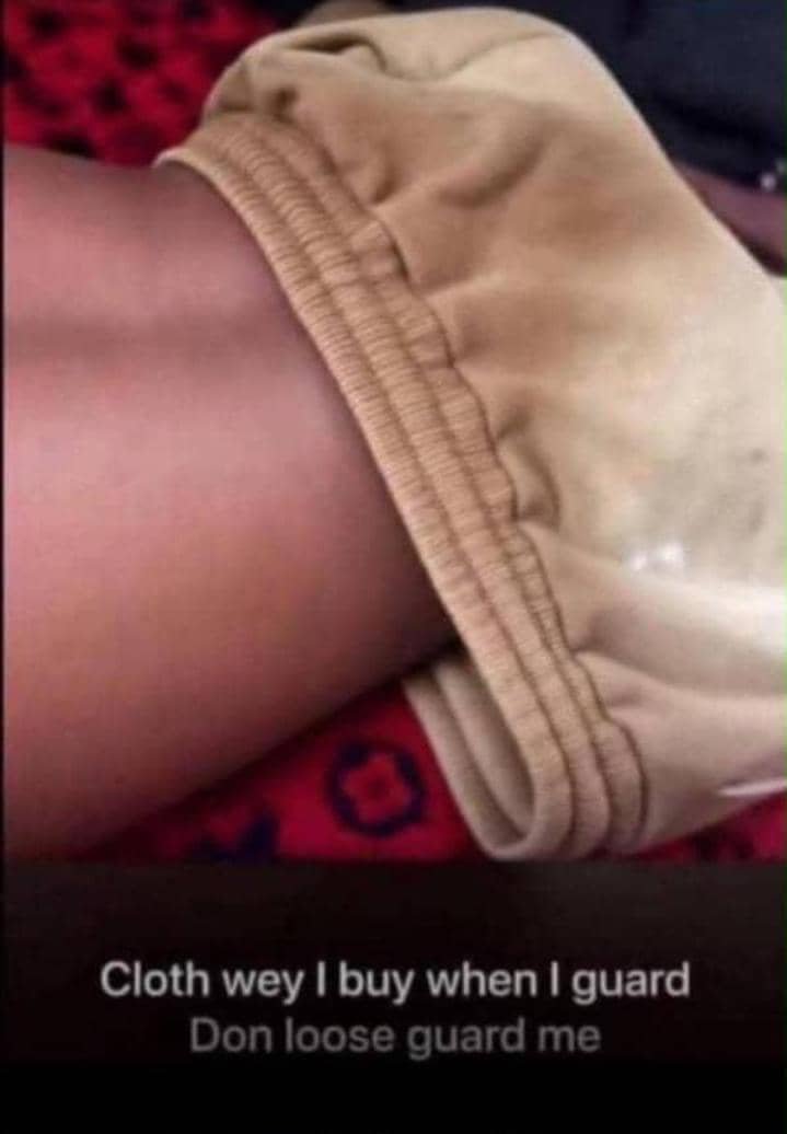 piusShekwo4ore's tweet photo. Cloth wey I buy when I guard 
Don lose guard me 💔😭😂 https://t.co/bQRXpJkk0W