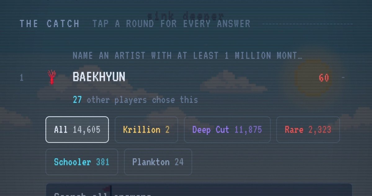 t8emin's tweet photo. Who else named baekhyun on today's krillion #TriviaFriends https://t.co/PxLiRh9ivt