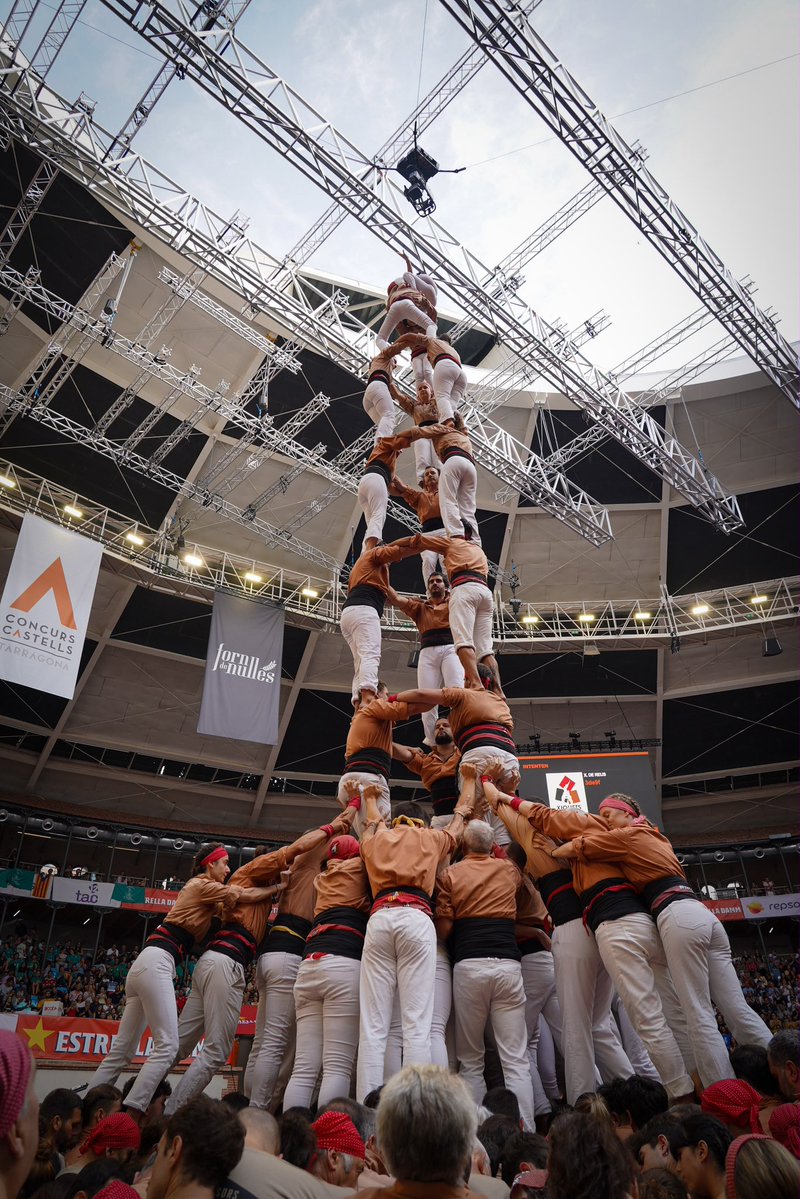 xiquets's tweet photo. Doncs res Colla, que tot és màgic amb vosaltres💫

Demà hi tornem, que això no ha sigut una flor d’estiu!

#castells #xiquetsdereus https://t.co/iCmg96sghB