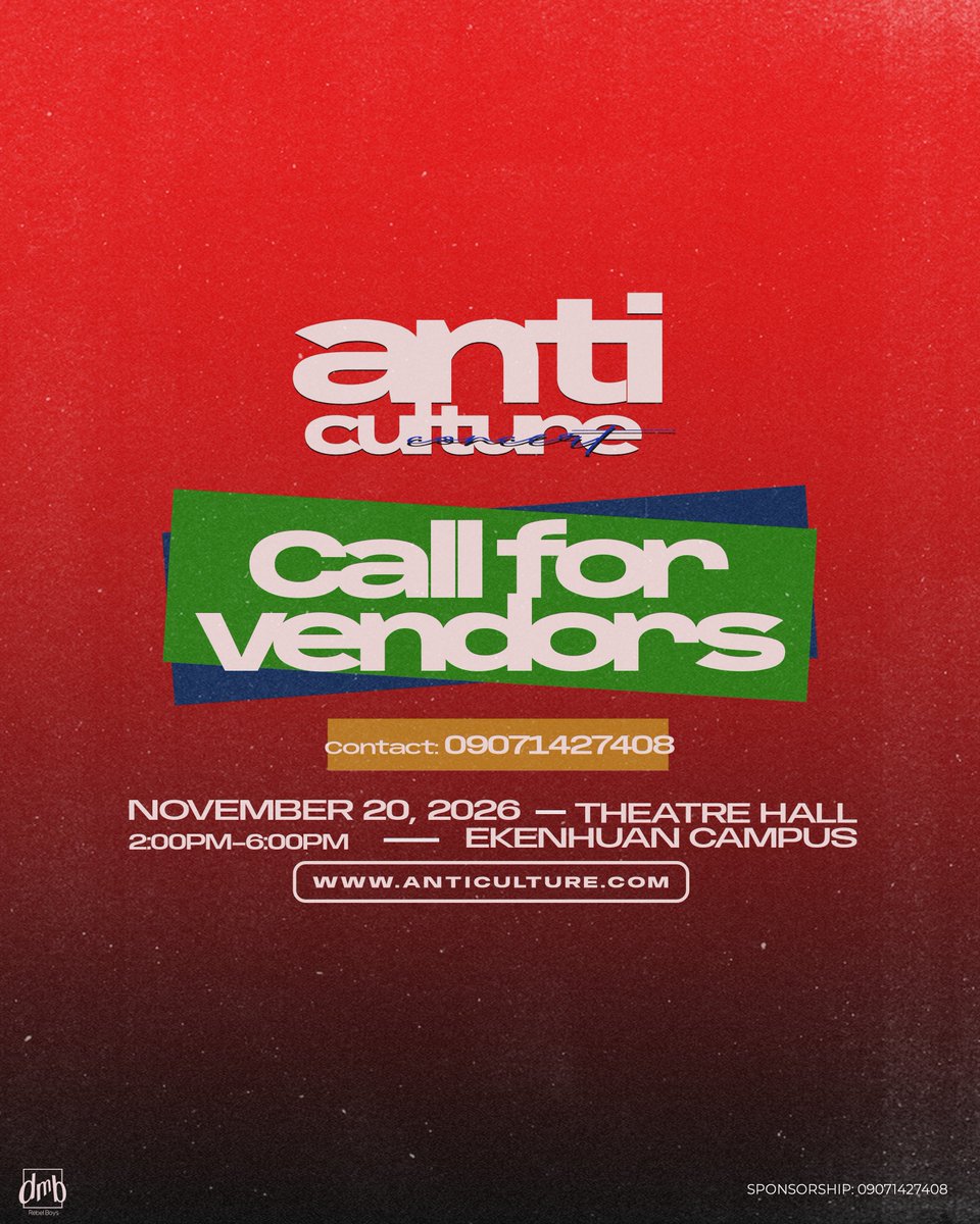 anticulturehq's tweet photo. ANTICULTURE GETTING READY,YOU WANNA BE PART OF THIS MOVEMENT SEND US A DM 
BENIN CITY ARE YOU READY!! https://t.co/LDytYZG7Ha
