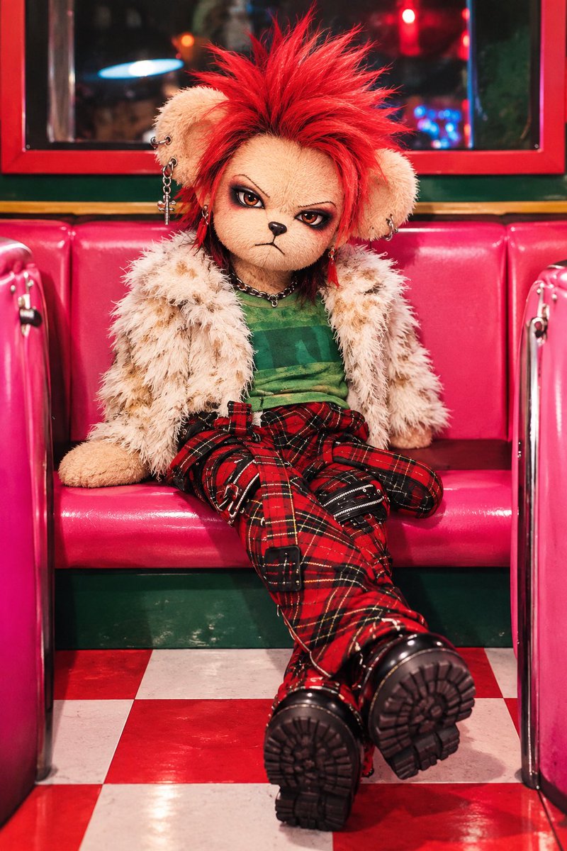hide722yu's tweet photo. hideをイメージした、くま🧸ちゃん(*´罒`*)

 #hide
 #くま
 #画像どうぞ https://t.co/pBQNEeMbUX