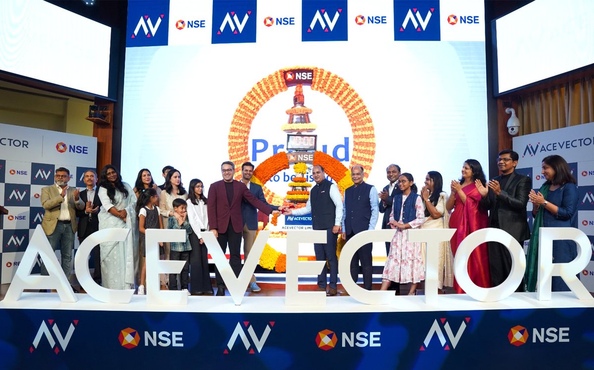 snapdeal's tweet photo. A proud day for all of us at Snapdeal.
As AceVector begins its journey as a publicly listed company, we celebrate the ecosystem we’ve helped build together, and the millions of consumers and sellers who are part of it.
Onwards. 🇮🇳
#acevector #snapdeal #NSE #listingday https://t.co/poqug8WQcm