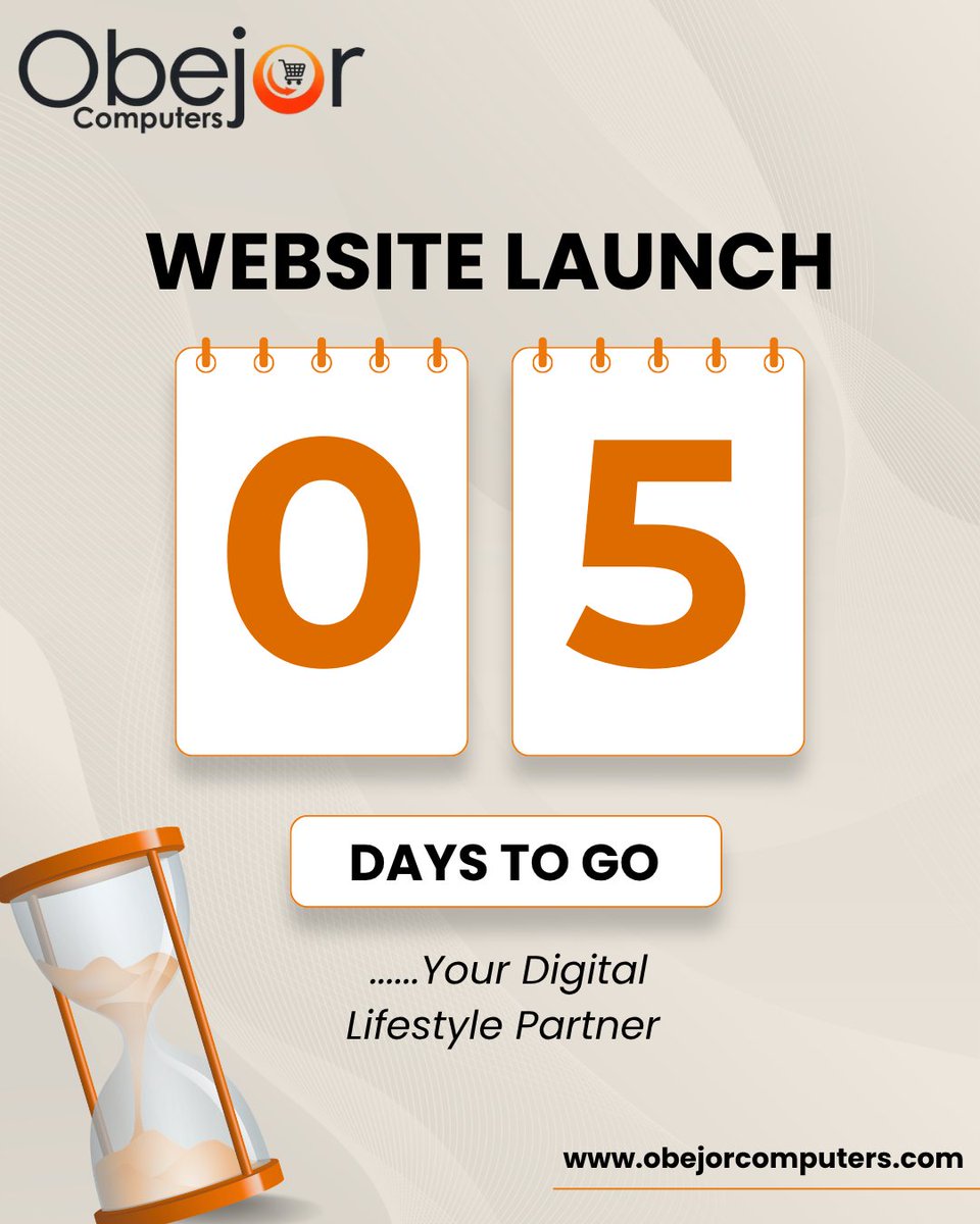 obejorcomputers's tweet photo. ⏳5 DAYS TO GO!
A NEW Obejor experience is loading…
October 9. Be ready. 🔥
#obejorcomputers #websitelaunchingsoon #7daystogo #comingsoon #countdown https://t.co/3xrBa46ywC