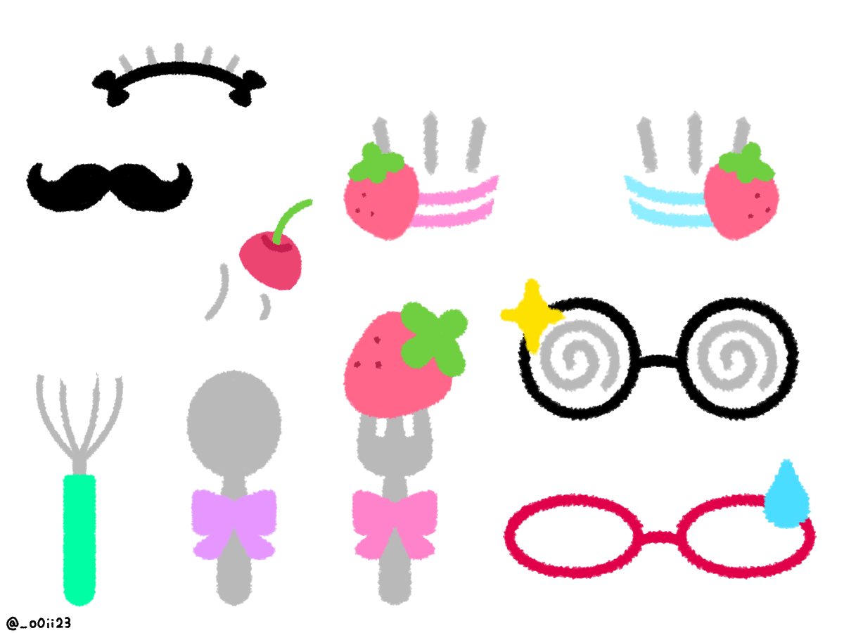 _o0ii23's tweet photo. 切り取って使ってください👩🏻‍🍳🎼

ぬいにデコるのかわいいよ https://t.co/FIKwdtOWrX