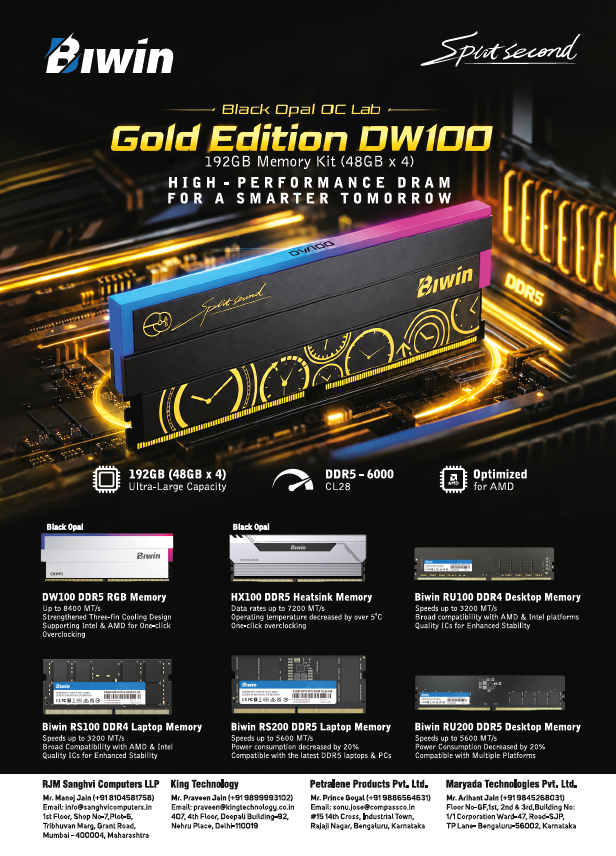 dterminalIN's tweet photo. Biwin Black Opal OC Lab Gold Edition DW100 – Built for Extreme Performance
Give your high-performance PC the memory it deserves with the Biwin Black Opal OC Lab Gold Edition DW100.
Learn More: https://t.co/G2Boe8u82P
#Biwin https://t.co/AFuH0TMcxQ