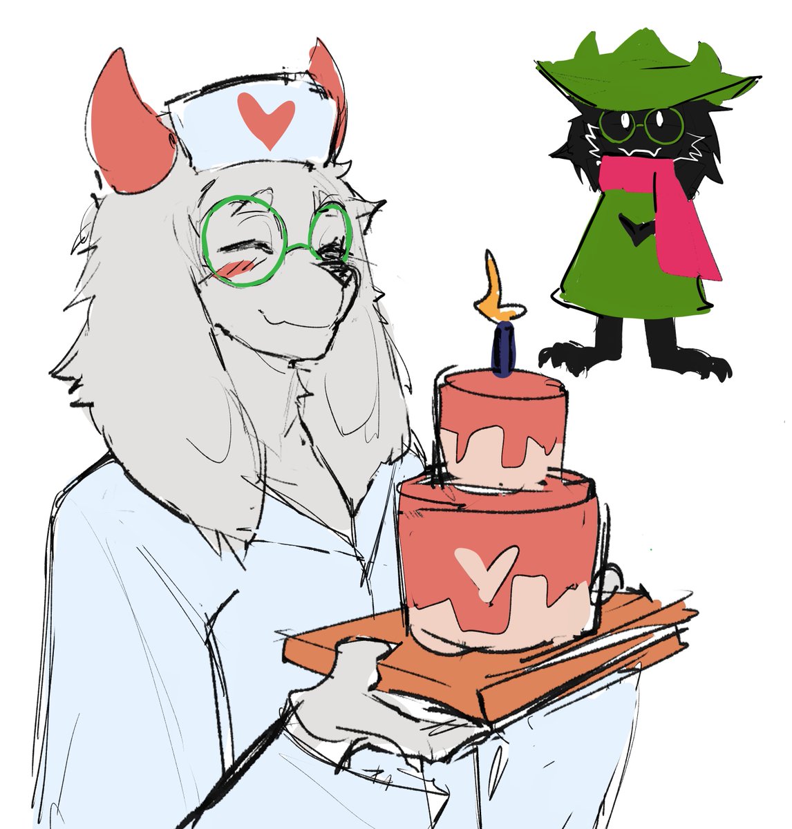 c4lypso11's tweet photo. ralsei sketches #deltarune https://t.co/q8zQndPtkT