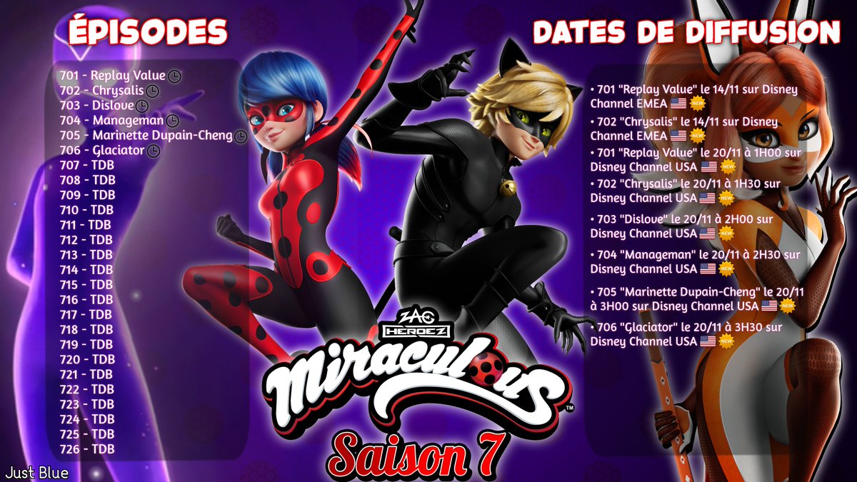 JustBlue_Off's tweet photo. Who is hyping for season 7? 👀

Here's some advice: you should take a few days off to recover from the start of the season!

#MLBS7Spoilers #miraculousseason7 https://t.co/zzgtLmCLNX